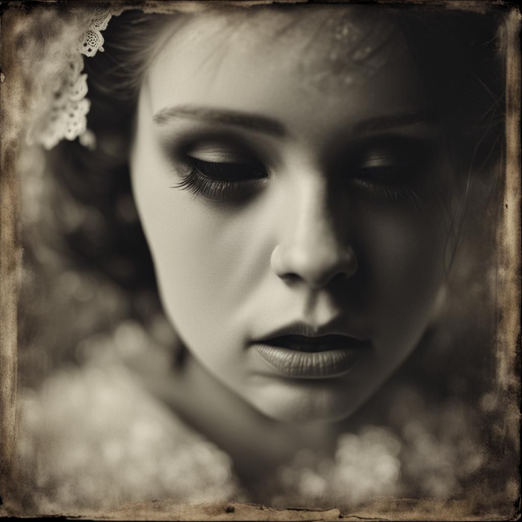 Emotional Portrait in Shabby Chic Couture