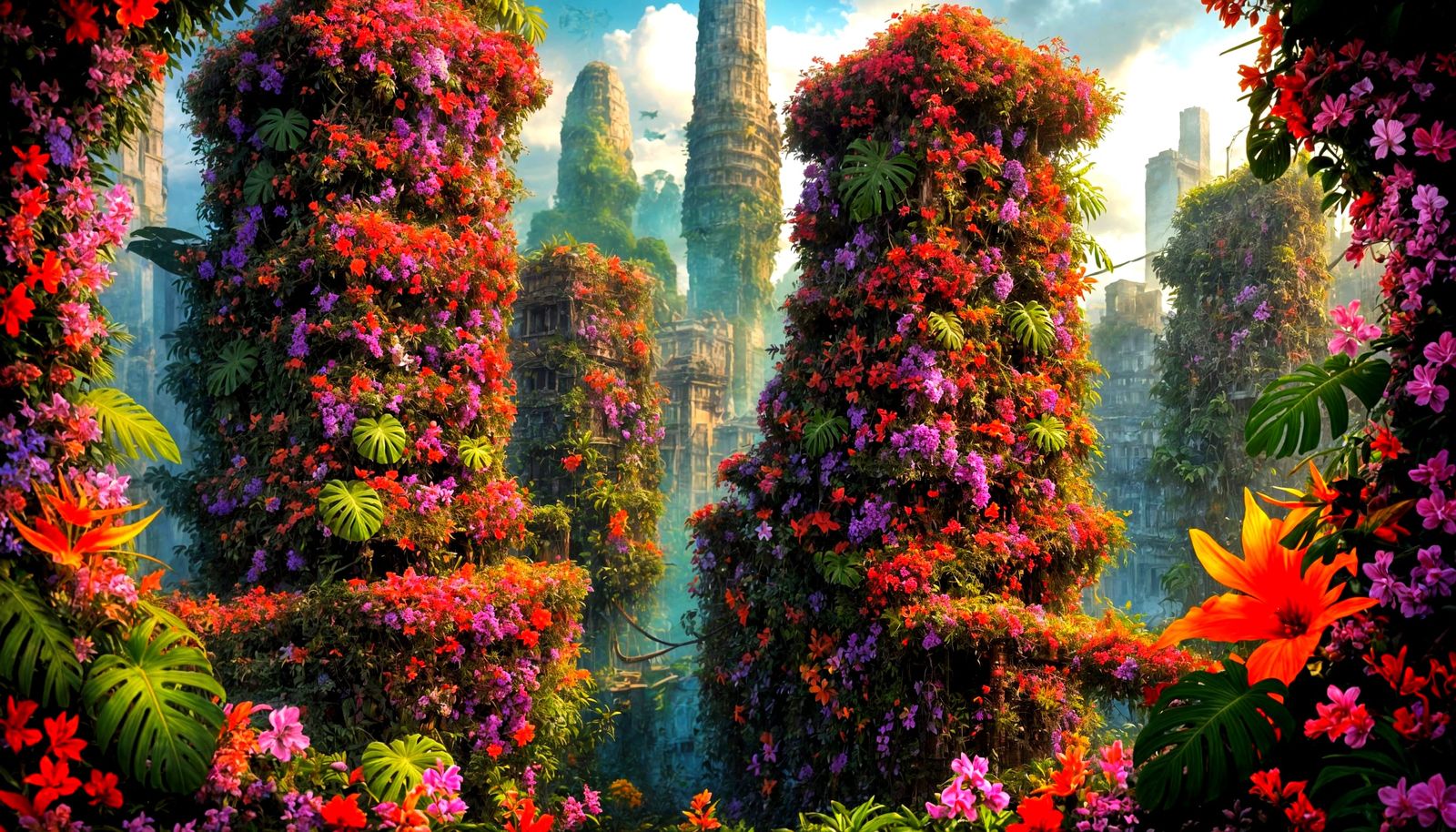 Ancient City Reclaimed by Tropical Nature