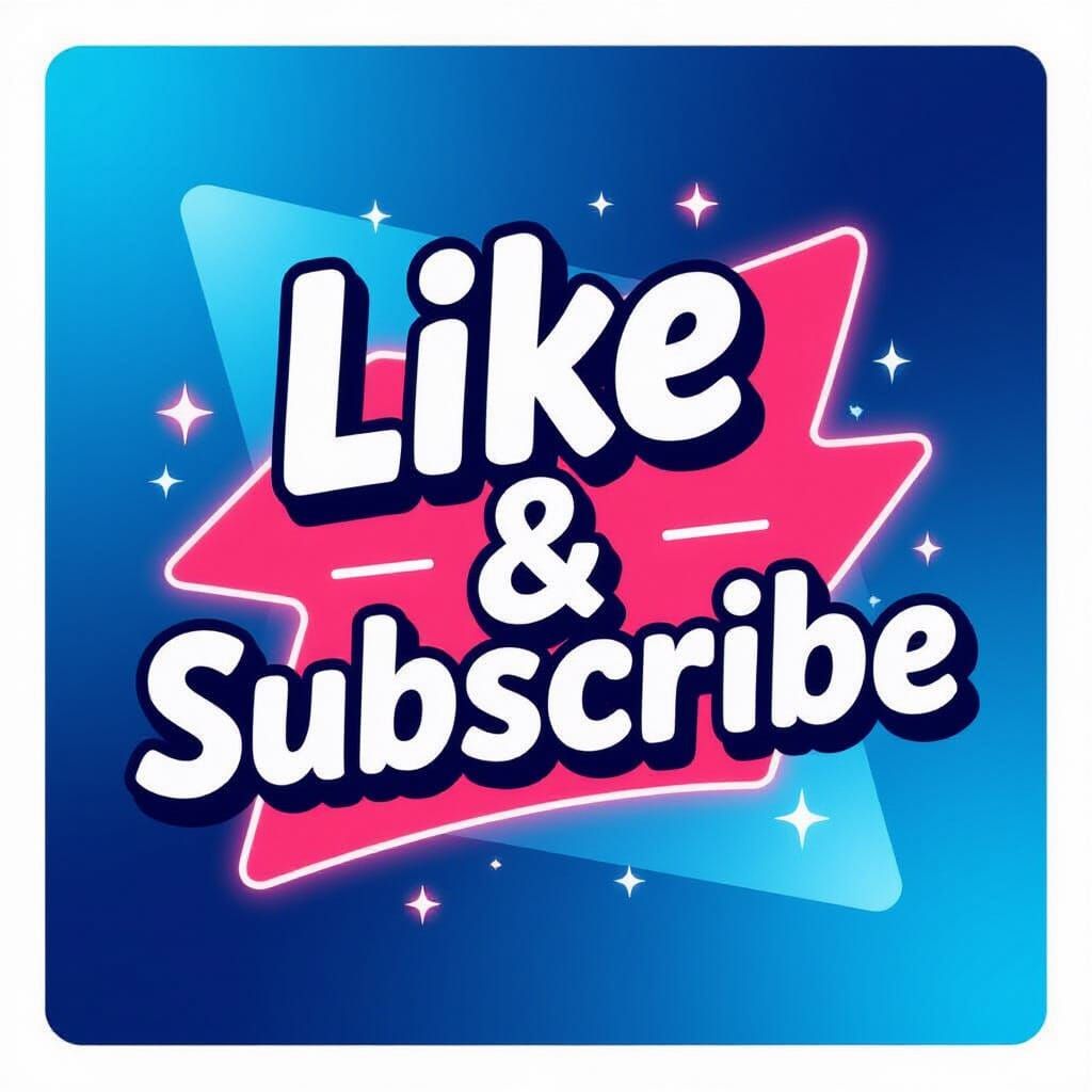 Eye-Catching "Like & Subscribe" YouTube End Screen Art