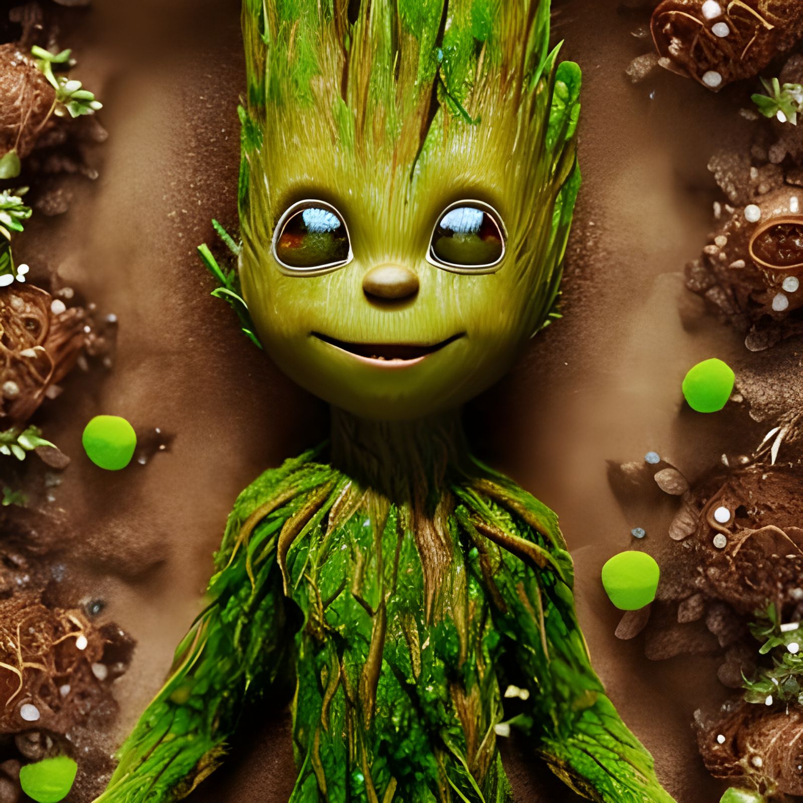 Whimsical Moss Burger in a Magical Happy Meal