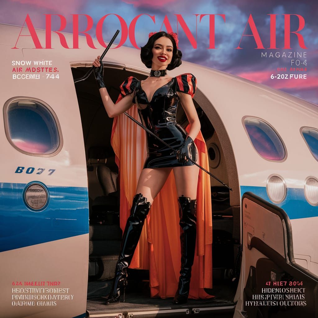 Snow White Reigns Supreme in Futuristic Air Hostess Chic