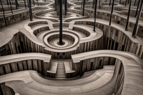 Intricate Labyrinth of the Mind: Abstract Chaos