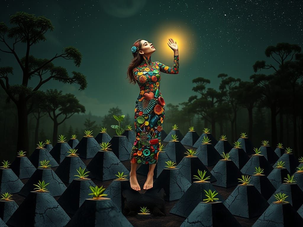 Surreal Goddess of Kitchen Harmony in Dreamlike 8K Digital A...