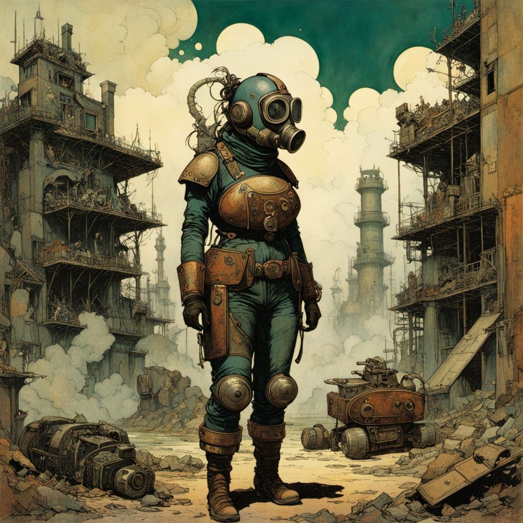 Surviving the Ruins: A Gritty Portrait of Resilience