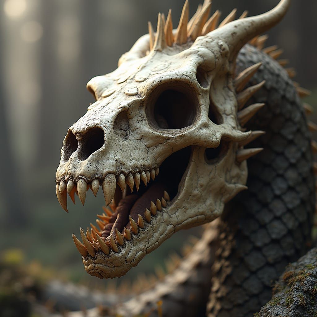 Dragon Skull Generated by AI