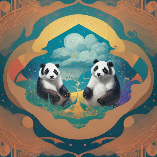 Fantastical Forest Encounter in Whimsical Illustration