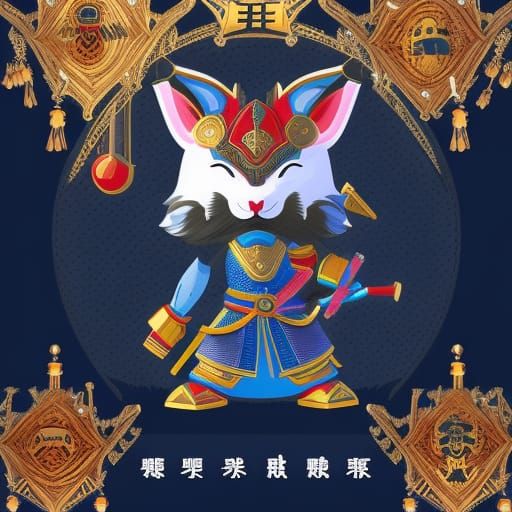 Samurai Rabbits: Cute Warriors in Japanese Style