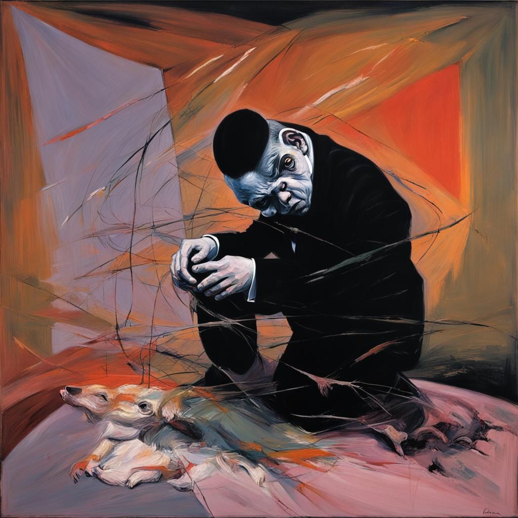 Interconnectedness of Life in Francis Bacon Style