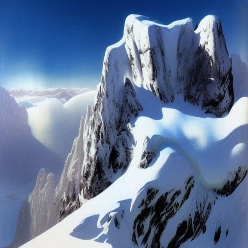 Conan and the Ice Woman: A Frazetta-Inspired Scene