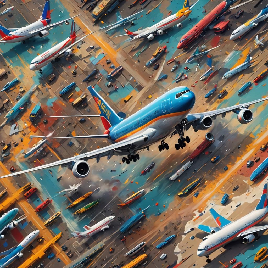 Hyperrealistic Planes, Trains, and Migraines Splash Art