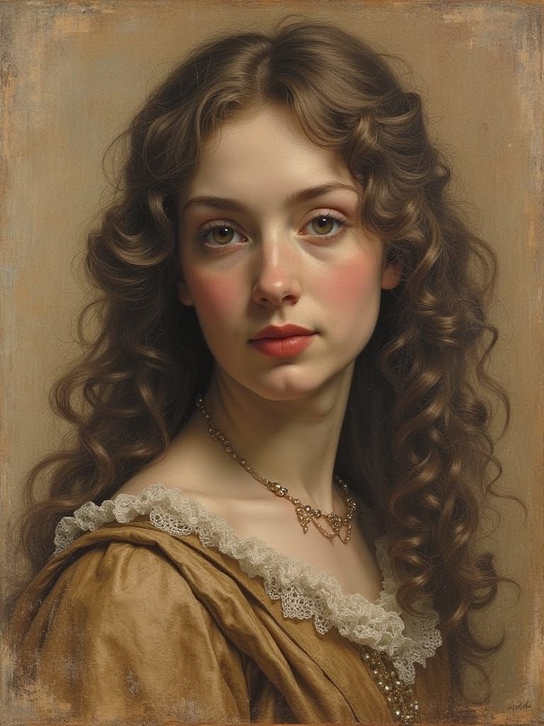 Baroque Masterpiece in Oil and Pencil Sketch