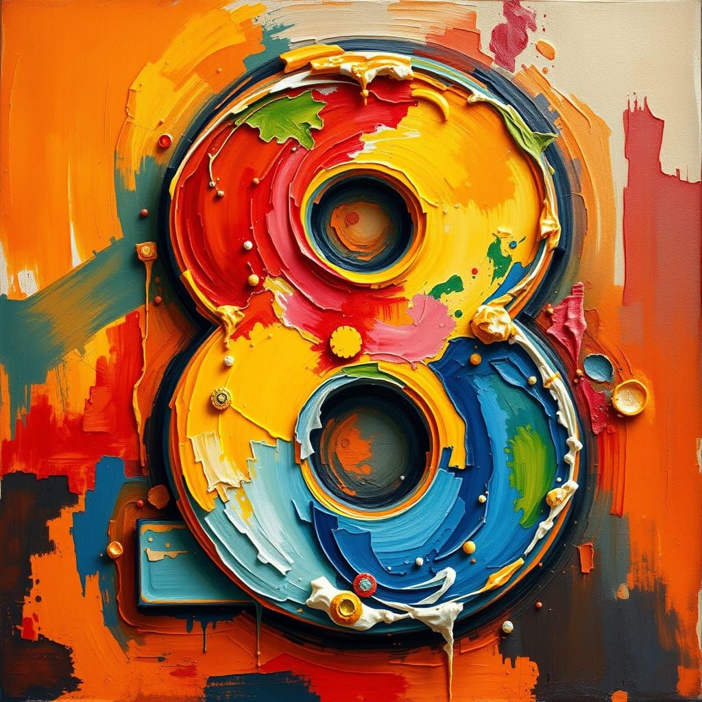 Vibrant 8-Digit Masterpiece in Gouache Style