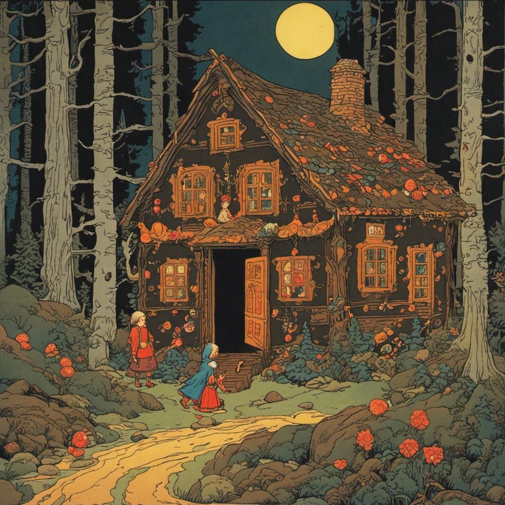 Hansel and Gretel's Spooky Gingerbread House