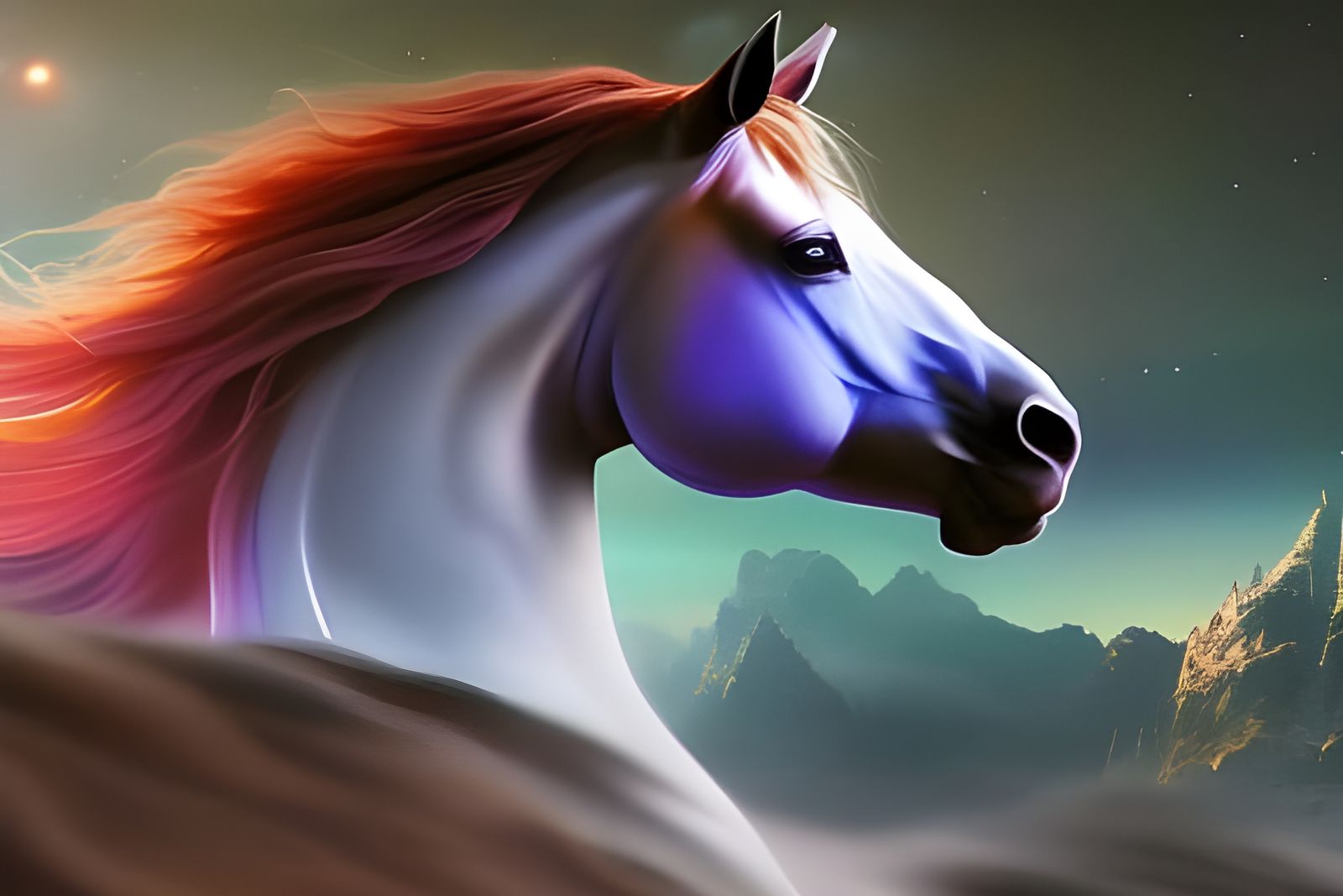 Cosmic Horse Galloping Through the Galaxy