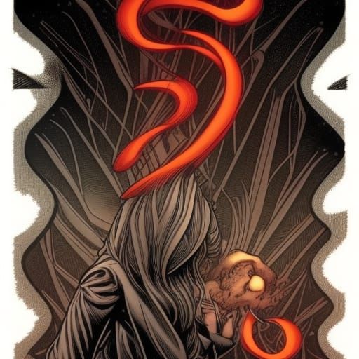 Rune Symbol for Silence in Comic Book Art