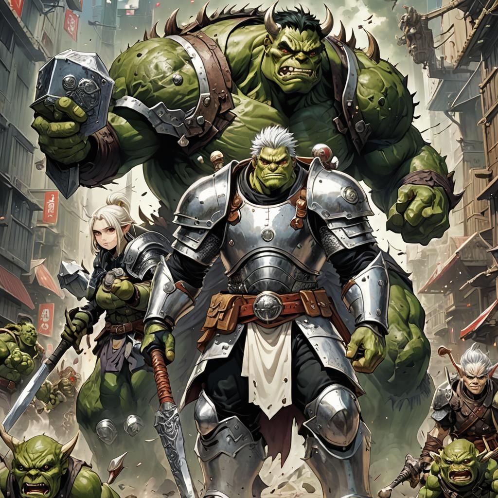 Fantasy Manga: Human and Goblin Adventurers