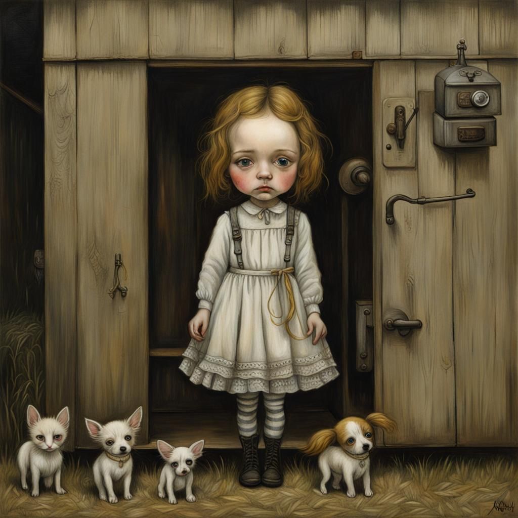 Moppets in Chibi Style Inspired by Folk Art