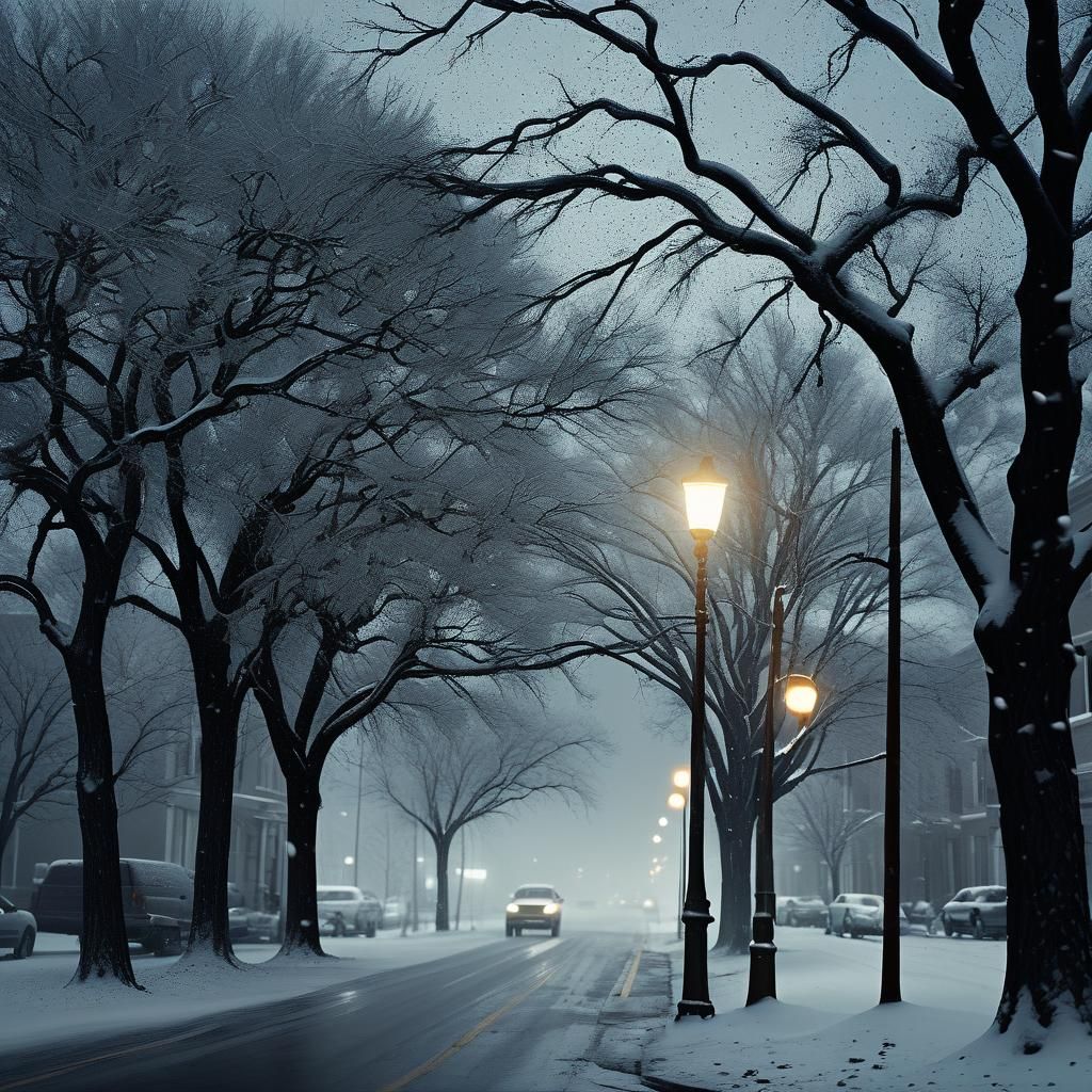 Gritty Winter Stormscape in Cinematic Panavision