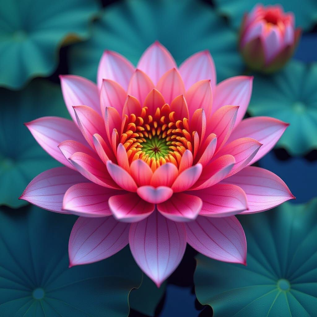 Lotus Fractal: A Mandelbrot Series in Bloom