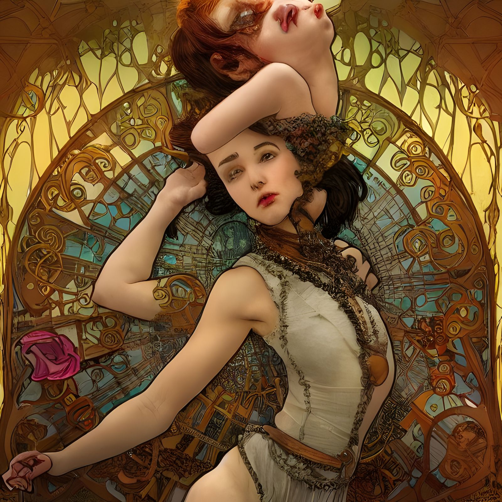 Surreal Horizon: Art Nouveau Digital Art