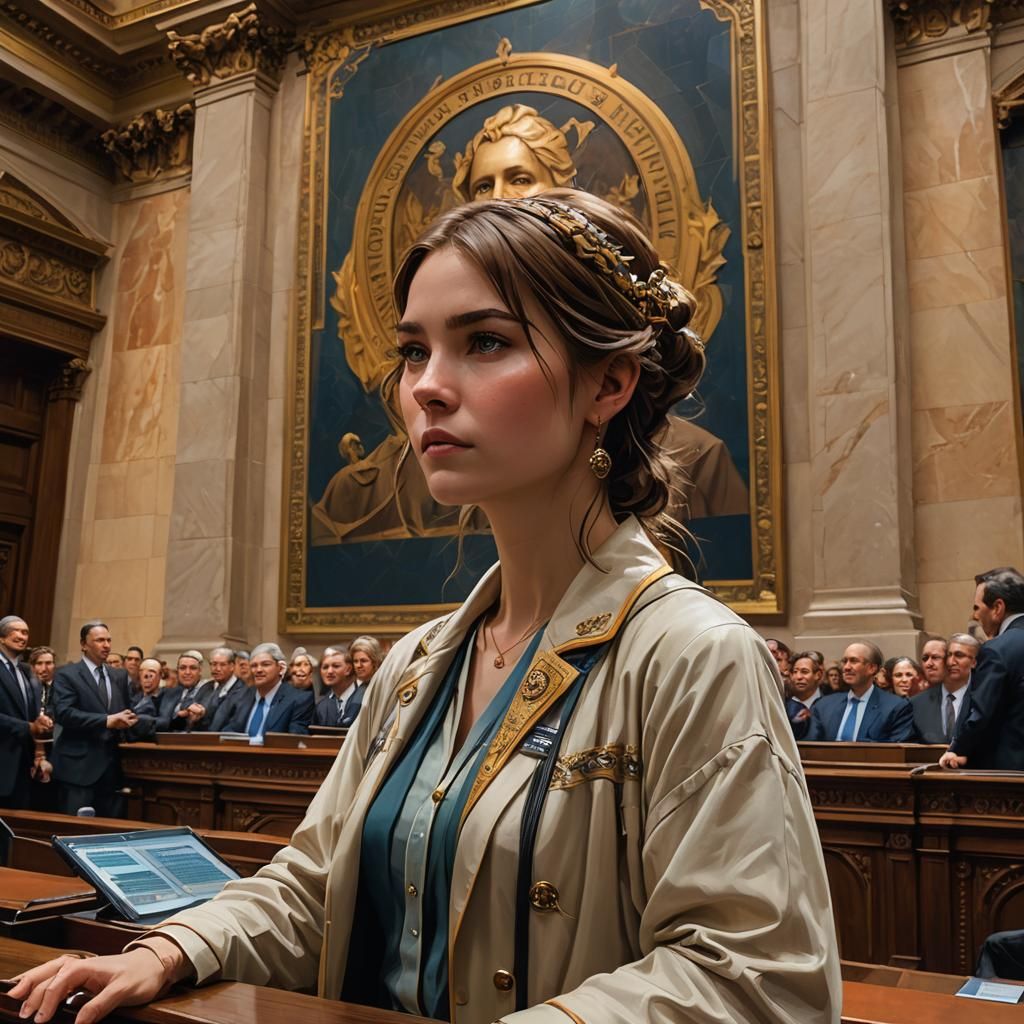 House Vote with Hopeful Observer: Digital Art