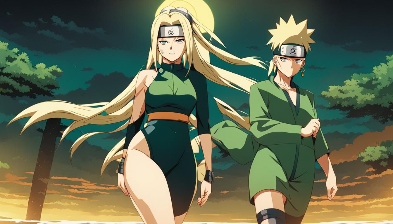 Tsunade Teases Naruto in Anime Style