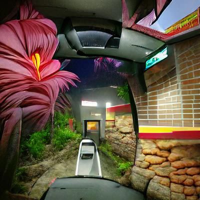 A Drive-Through in a Tropical Paradise