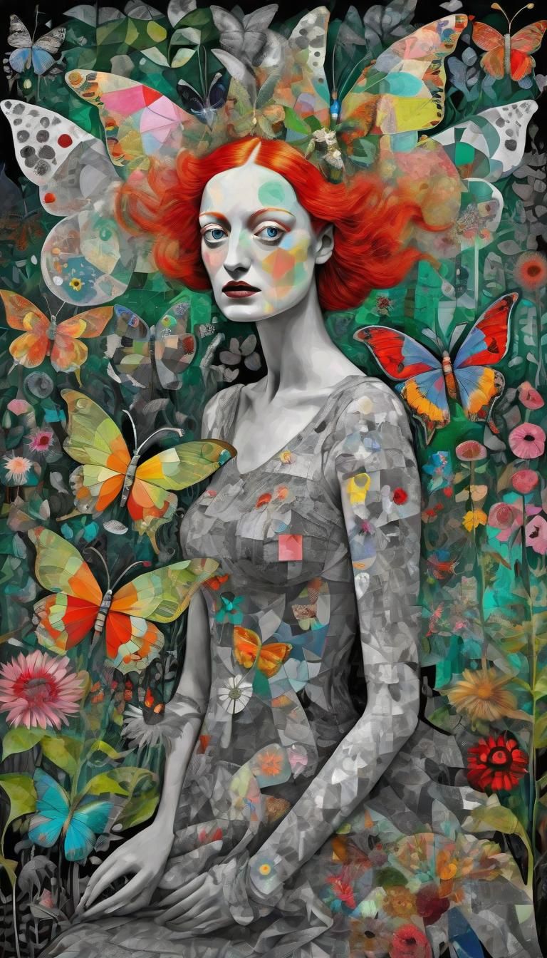 Enchanted Flower Fairy Dreamscape in Surrealist Style