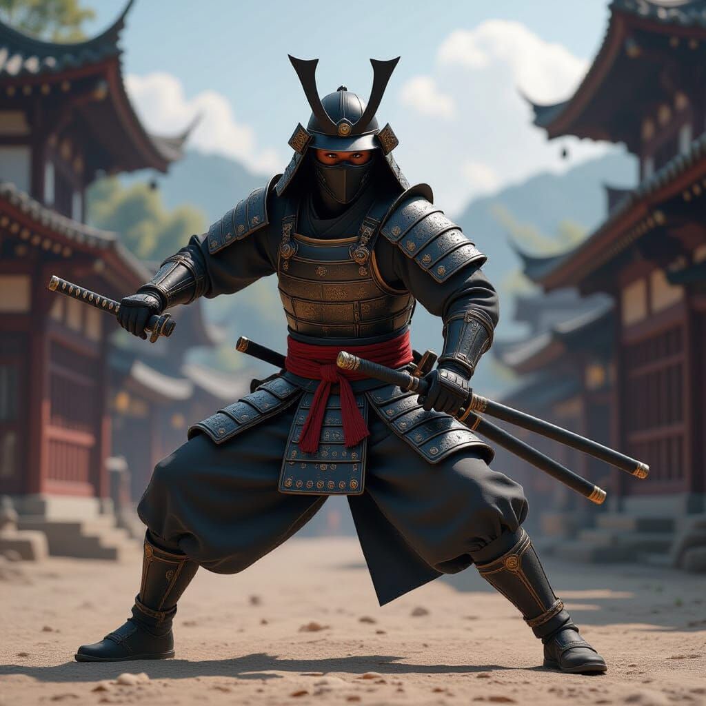 Agile Ninja Warrior in Feudal Japan