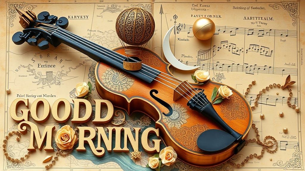 Surreal Pop-Up Card with Melting Clocks and Floral Motifs in...