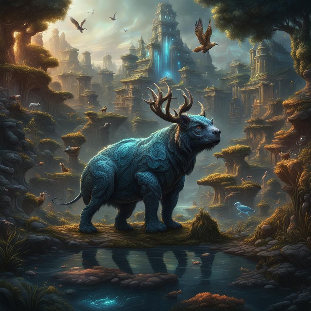 Internet of Animals: Detailed Matte Painting