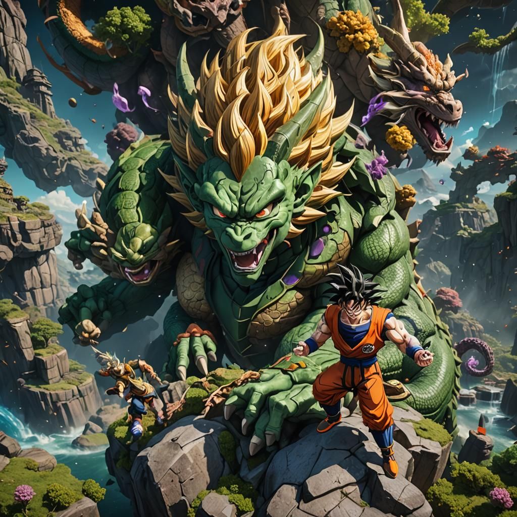Detailed Dragon Ball Matte Painting in 8K