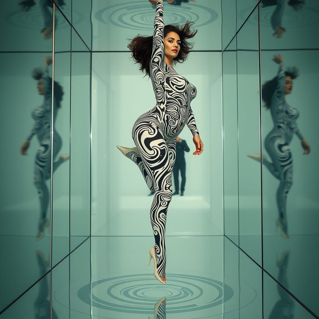 Surreal Psychedelic Art in High Fashion Style