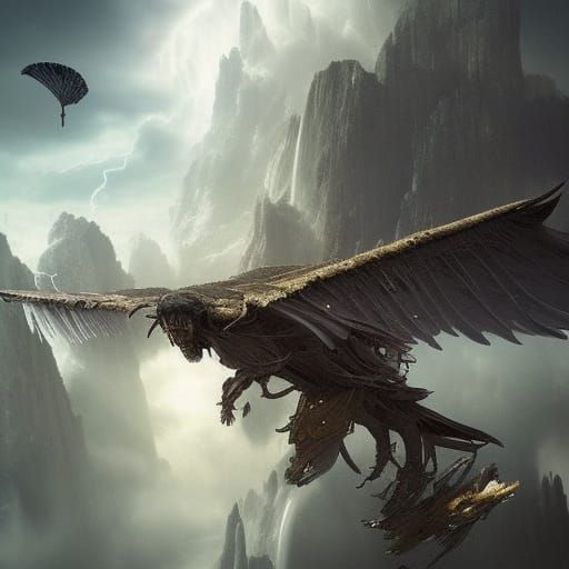 Sadness Flees on Wings of Time: Digital Painting