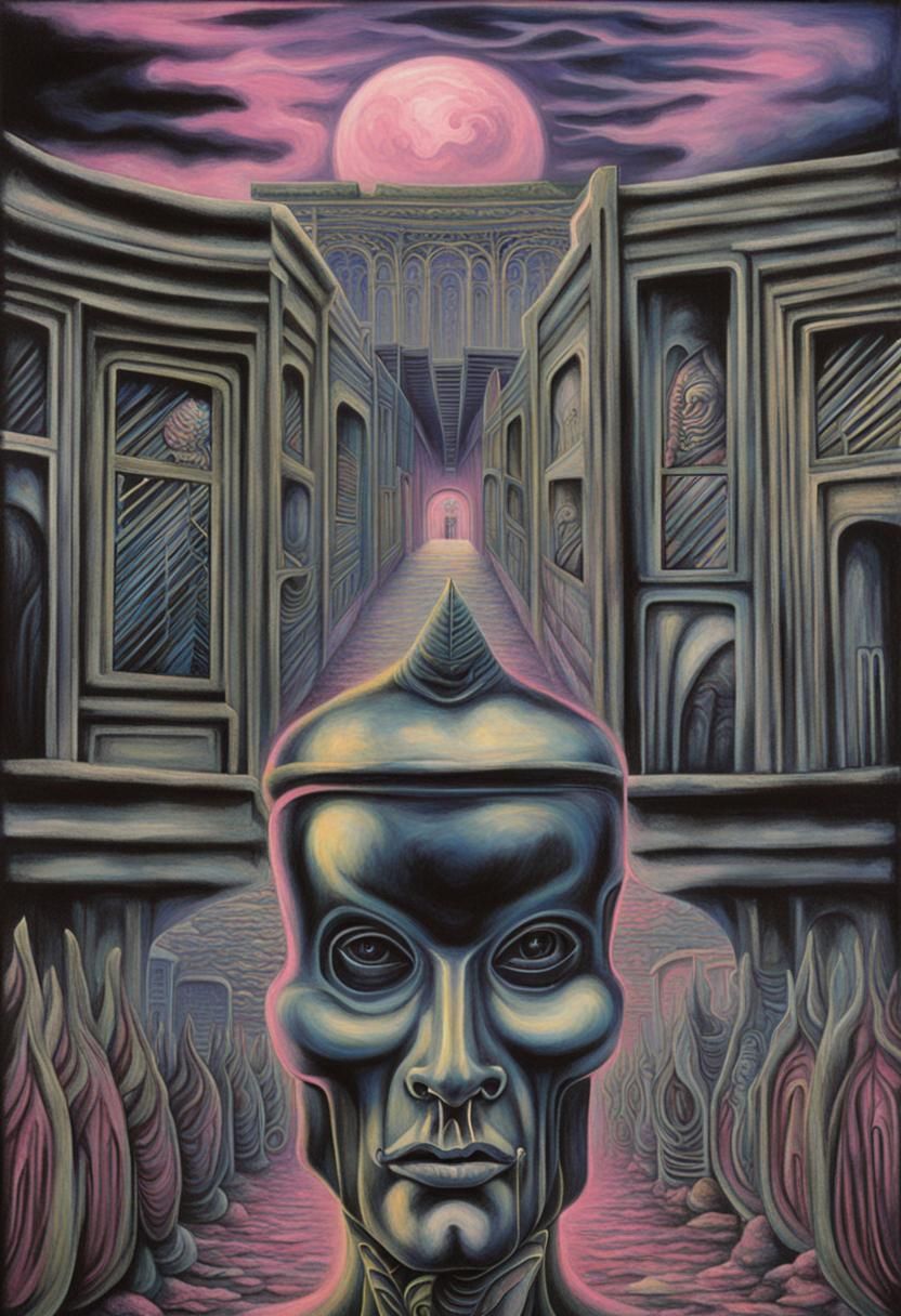 Gothic Surrealism in H.R. Giger Style