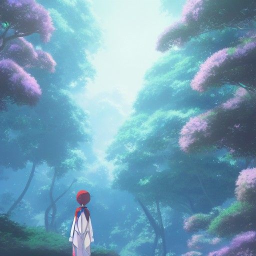 Anime Elf in Studio Ghibli Style