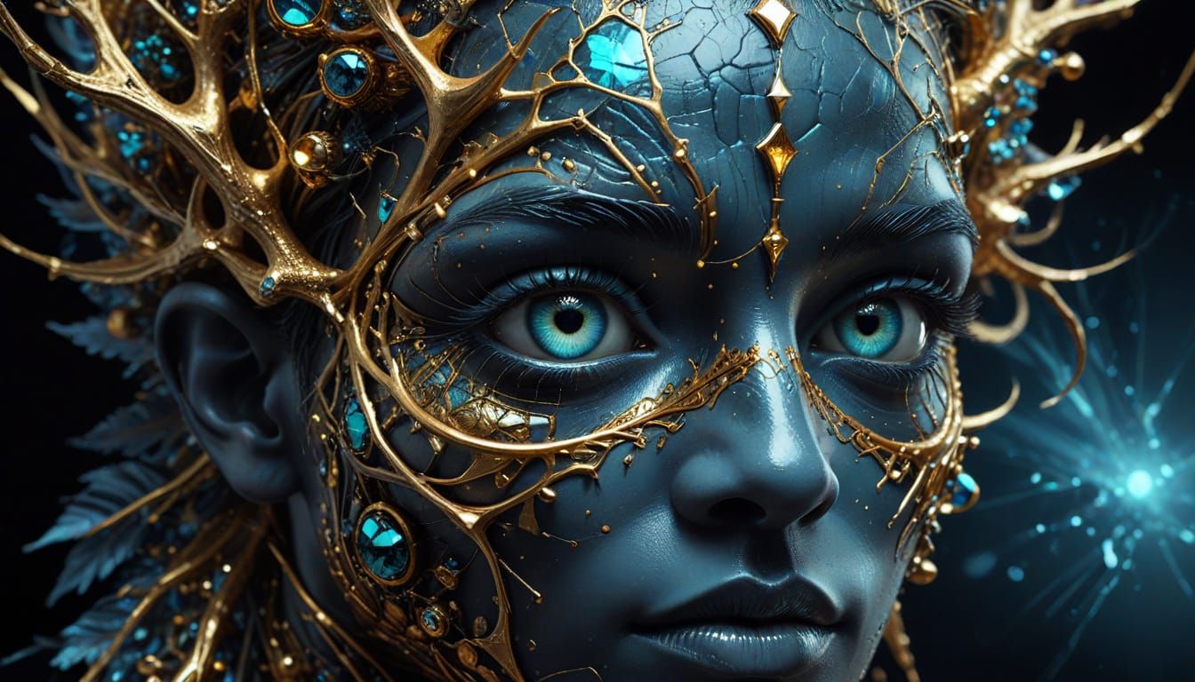 Afrofuturistic Surrealism: Abstract Lifeforms in Iridescent ...