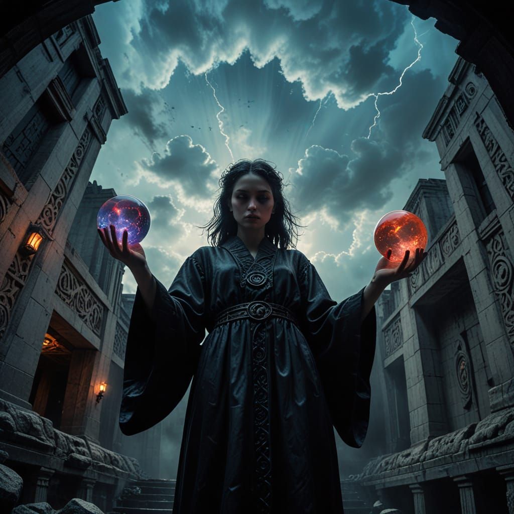 Dark Macumba Ritual in Brutalist Temple