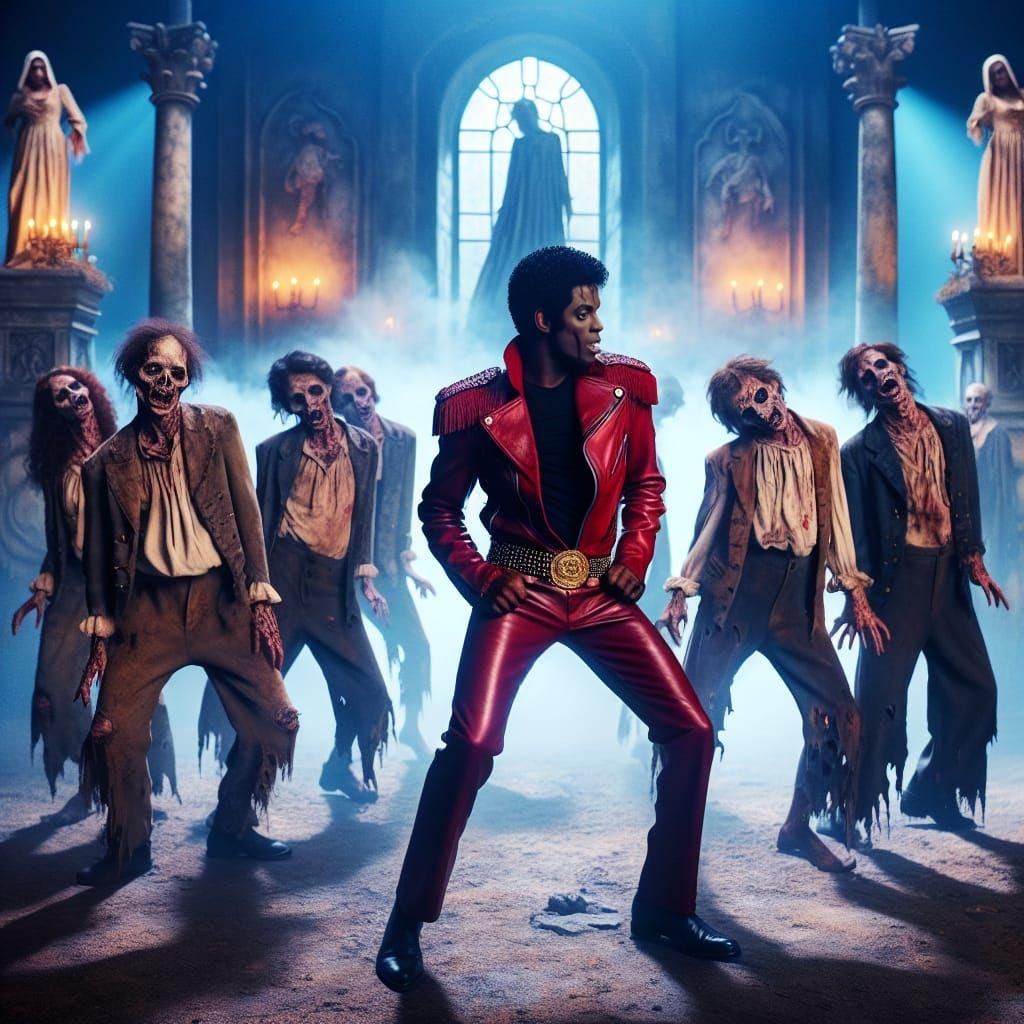 Pop Music Video Dance Scene in Gothic Cemetery