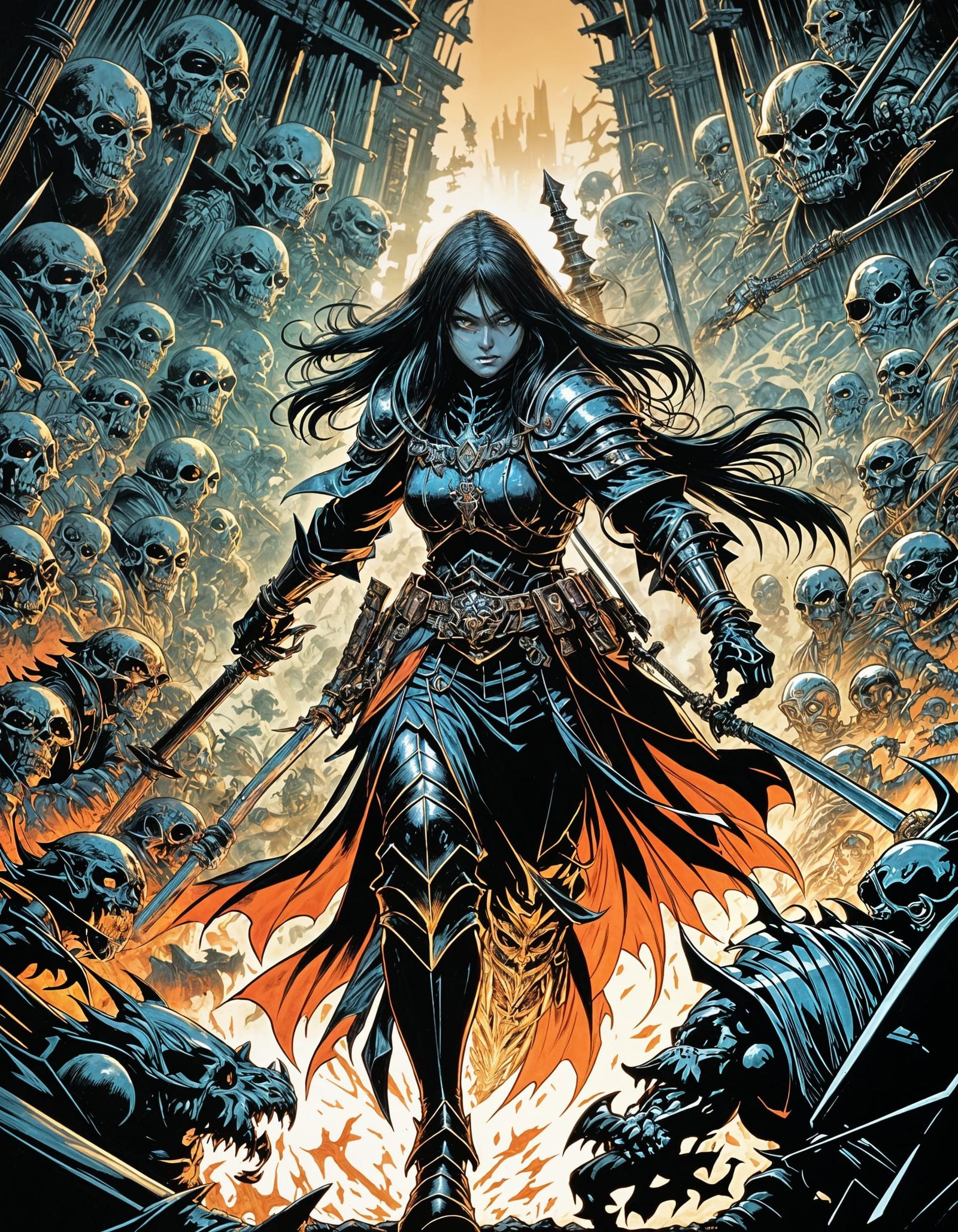 Manga-Inspired Wizard Elf Battles Dark Forces in Heavy Armor