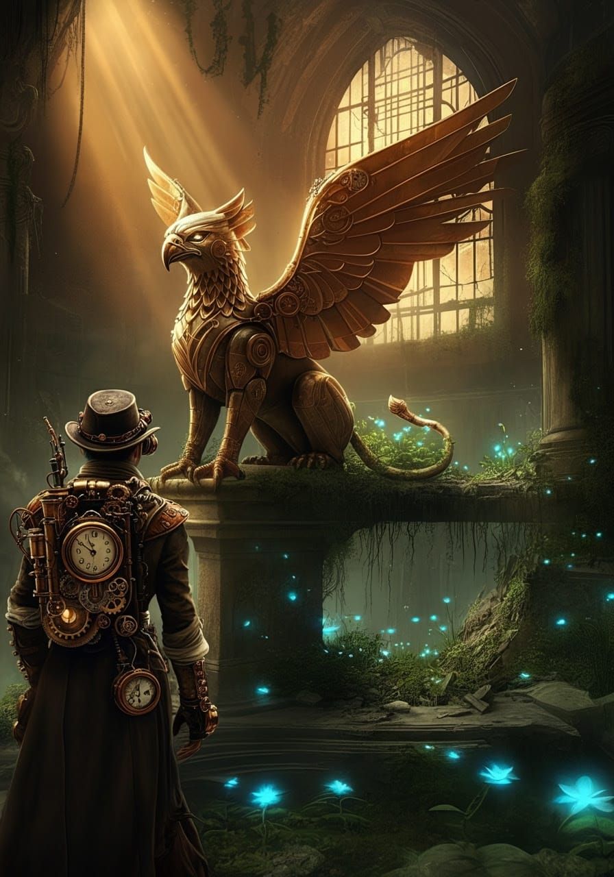 Steampunk Survivor in Art Deco Oasis