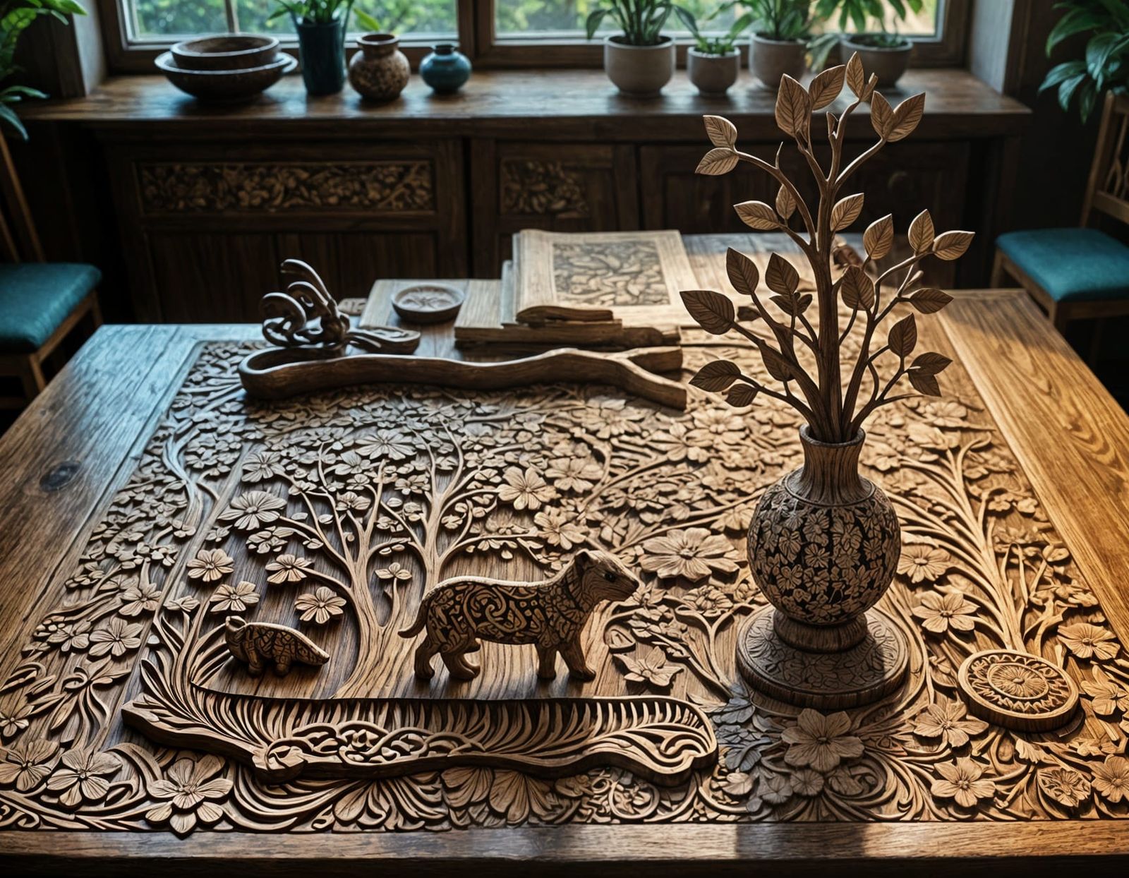 Detailed Wood Carvings