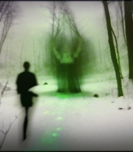 Ethereal Trailcam Footage: Unnerving Night Vision Cryptid Si...