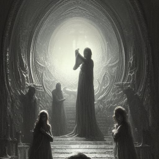 Horrific Scene in the Style of Gustave Doré