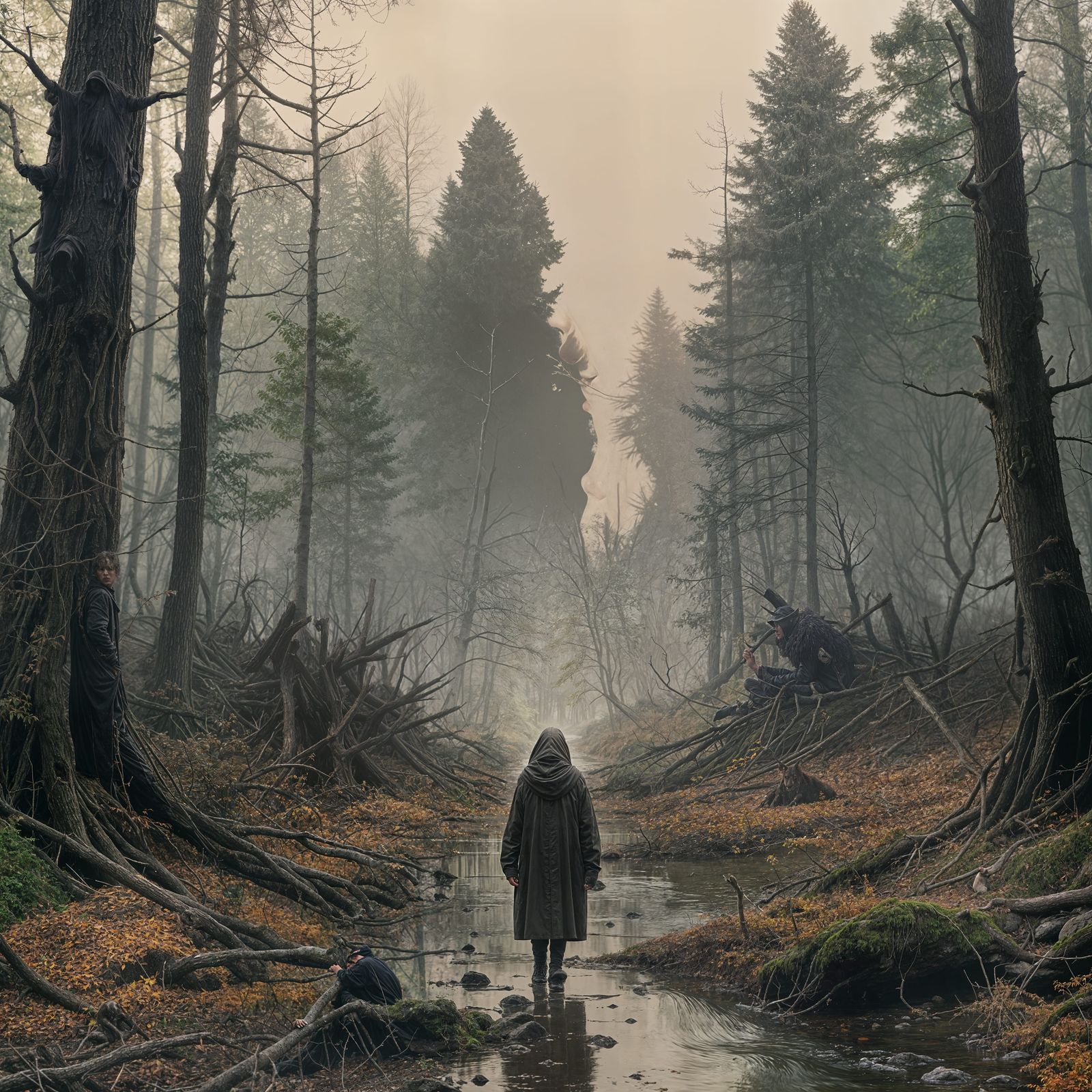 Surreal Landscape of a Dreamlike Forest