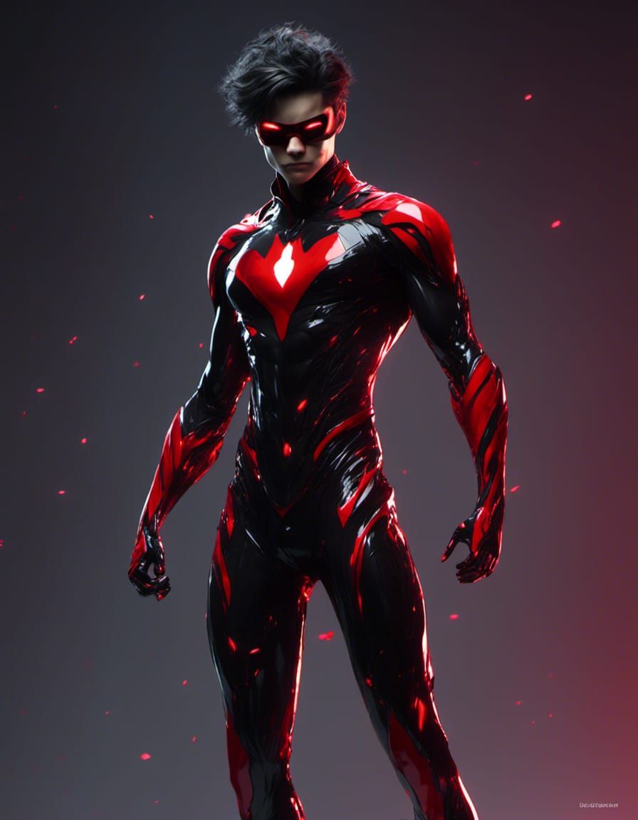 Teenage Speedster in Anime Manga Style