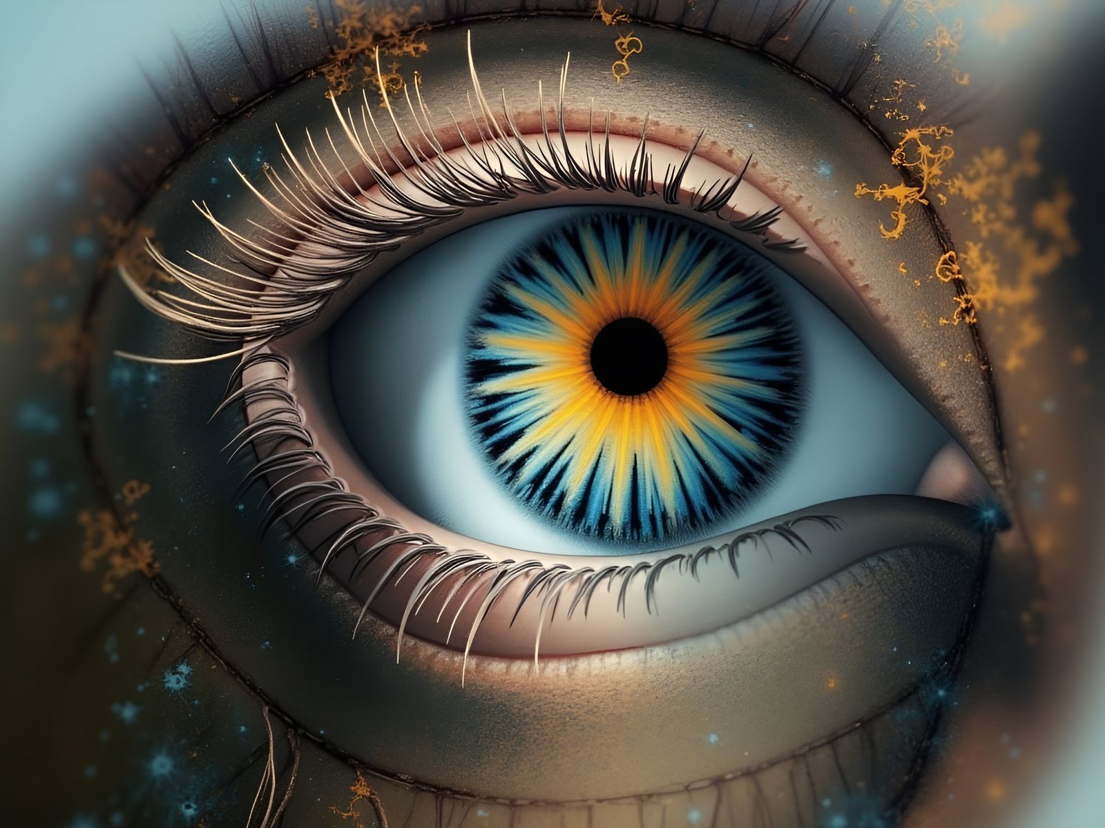 Surreal Futuristic Metropolis at Dawn