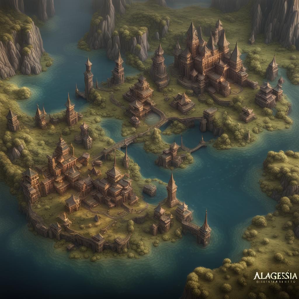 3D Map of Algaesia Centered on Gil'ead
