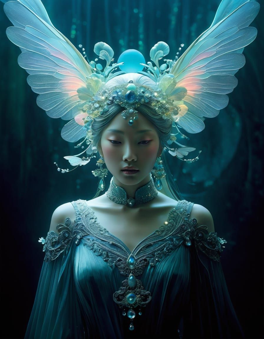 Luminescent Fantasy Art With Volumetric Lighting