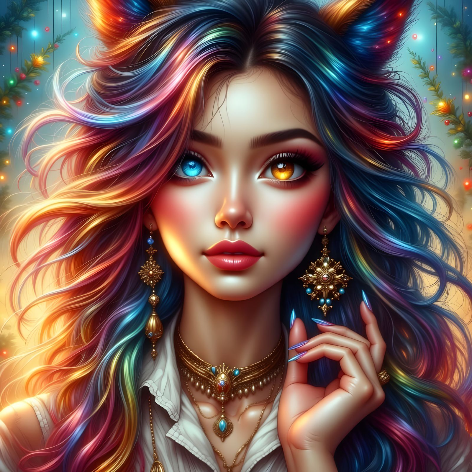 Anime Style Female Pokémon Trainer in Stunning Outfit